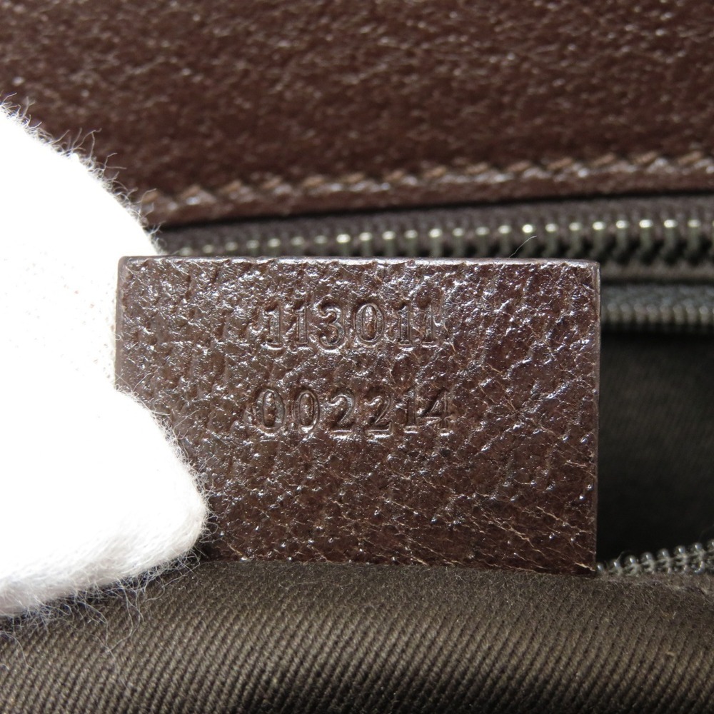 Gucci GG canvas shoulder bag brown leather - Picture 7 of 11